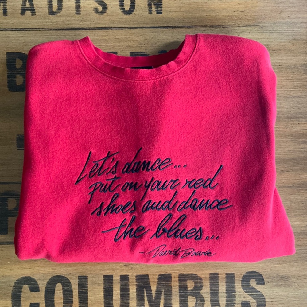 H&M David Bowie Graphic Crewneck Sweatshirt